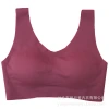 Air layer fixed cup smooth one-piece sports underwear for women, no steel ring, no trace, beautiful back latex bra Item Picture